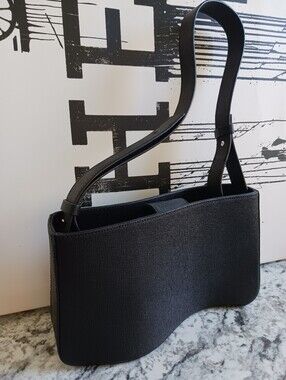 DALTON  Asymmetrical  black Shoulder Bag
